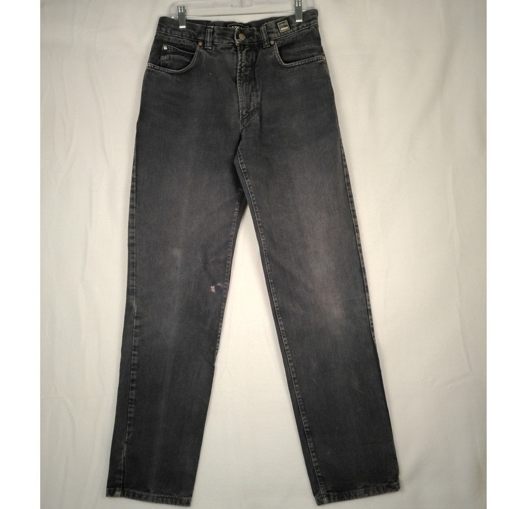 Versace Jeans Couture Mens Black Denim Straight Leg Jeans